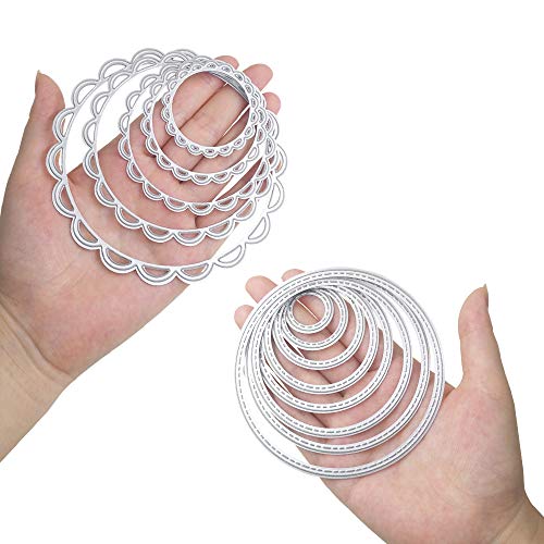 2 Packs Cutting Dies Stencil Metal Template Moulds (2 Count)