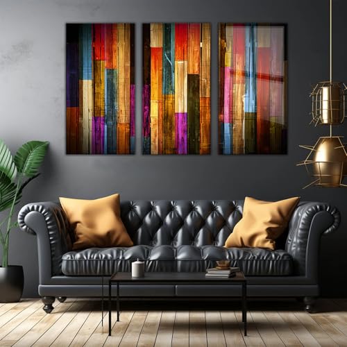 Painted Wood Glass Printing Wall Art