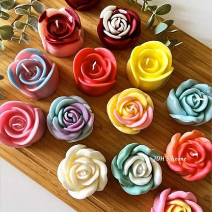 3 PCS 3D Rose Silicone Molds