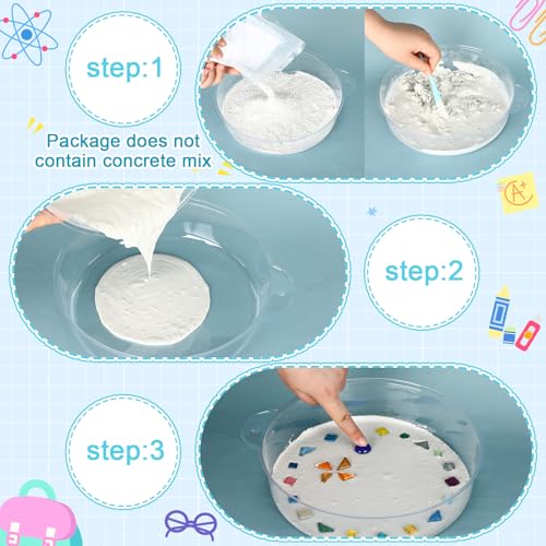 24 Pcs Stepping Stone Kit Includes Concrete Mold (24 Count)