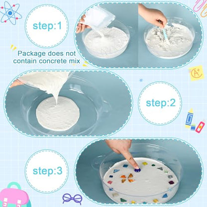 24 Pcs Stepping Stone Kit Includes Concrete Mold (24 Count)
