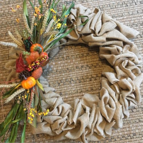 6 Inch Wide 54 Yards Burlap Ribbon (162 Feet)