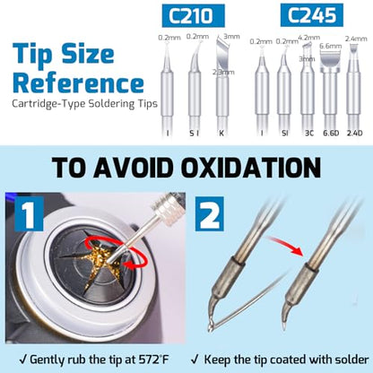 982 V Micro Soldering kit with 5 C245 Soldering Iron Tips