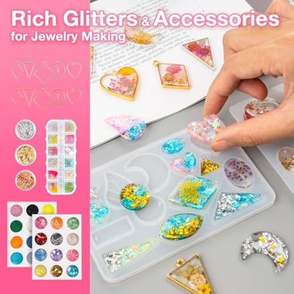 300g UV Resin Kit with Light and Molds