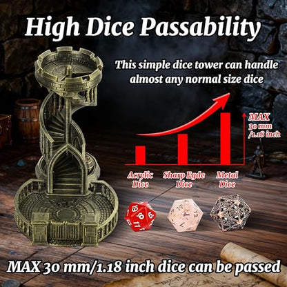 DND Dice Tower Castle and Tray