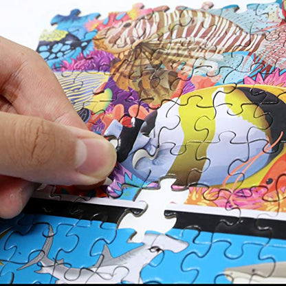 Colorful Ocean Life 1000 Pieces Jigsaw Puzzle for Kids 13+ (1000 Count)