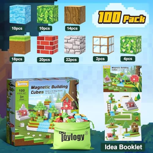 100PCS Magnetic Blocks Forest World