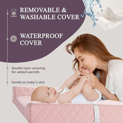 Organic Cotton Covered Contoured Baby Changing Pad