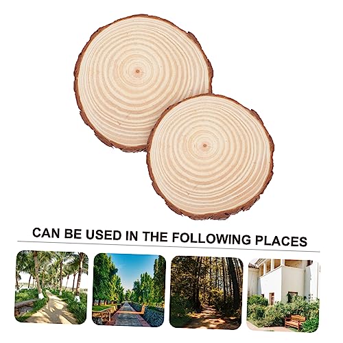 Wooden Garden Paver 2 Piece Set Wood Handmade Stepping Stone