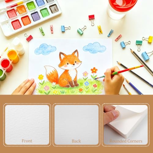 100 Watercolor ATC Cards (100 Count)