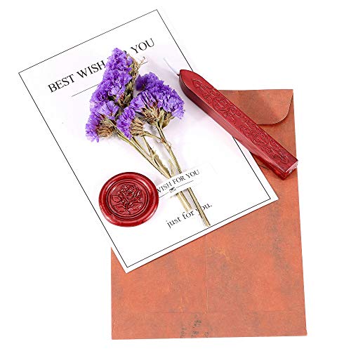12Pcs Sealing Wax Sticks with Wicks for Wax Seal Stamp (12 Count)