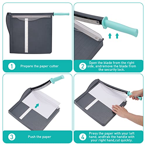 Paper Cutter Paper Slicer with Safety Guard and Blade Lock