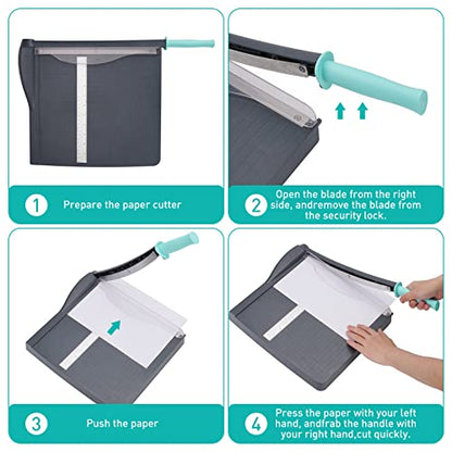 Paper Cutter Paper Slicer with Safety Guard and Blade Lock