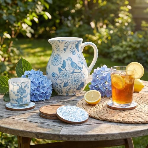 36 Pack 6 Style Light Blue Decoupage Chinoiserie Napkins (36 Count)