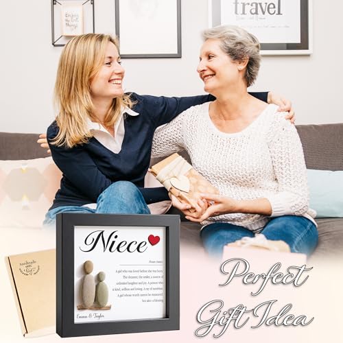 Personalized Niece Pebble Art Frame
