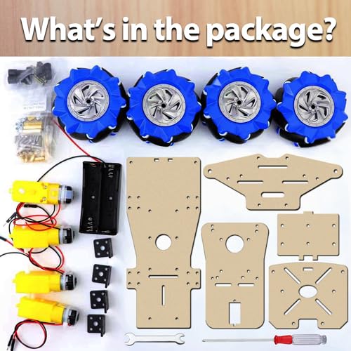 4WD Mecanum Wheel Smart Car Robot Chassis for Arduino R3 R4