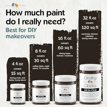 Lava Cake 4 Fl Oz Chalk Paint for Furniture All in One