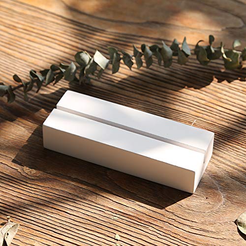 5 Pack 4" White Wood Stands for Wedding Acrylic Sign (5 Count)