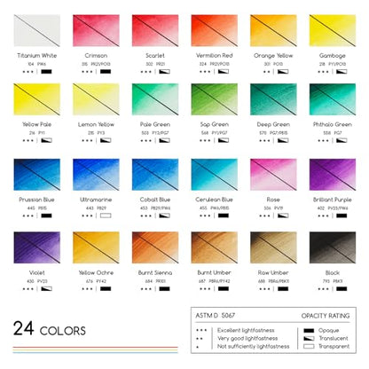 Watercolor Paint Tubes Set (9.6 Fl Oz)