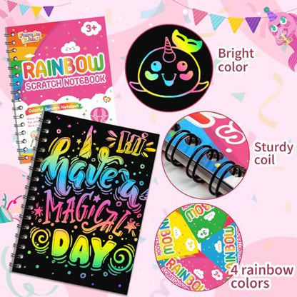 Scratch Paper Art Party Favors for Kids (4 Count)
