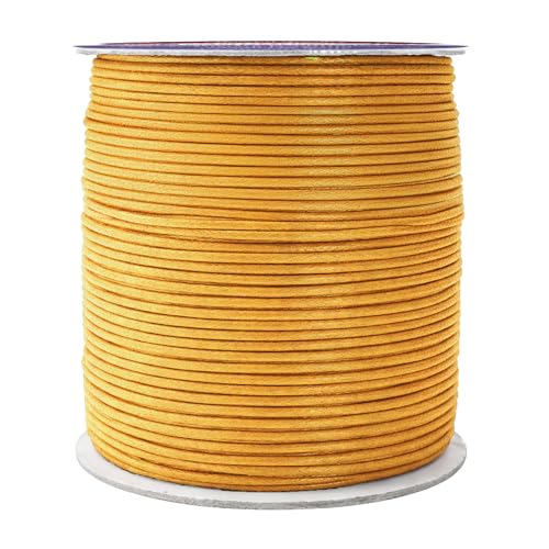 1.5mm Gold Waxed Cord (327 Foot)
