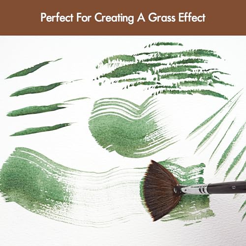 Sable Watercolor Brushes Professional (7 Count)