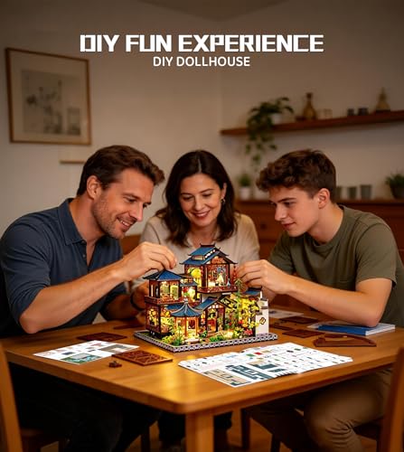 DIY Miniature House Kit for Adults