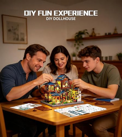 DIY Miniature House Kit for Adults