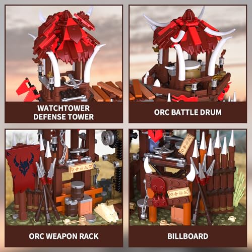 Bonfire Gate Building Set for Teens (1279 Count)