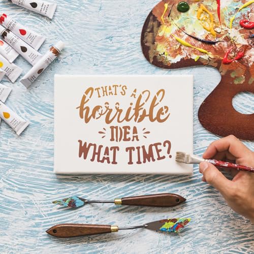 Sarcastic Stencils for Crafts Reusable Funny Stencils for Painting 3" (42 Count)
