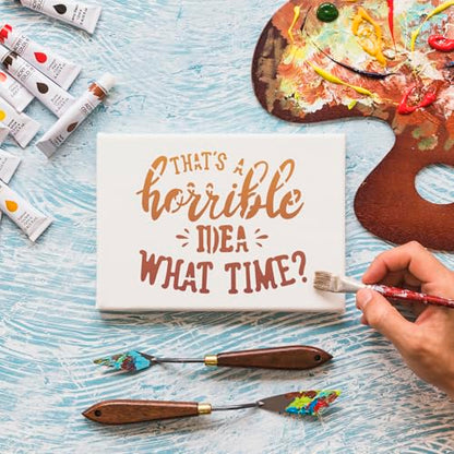 Sarcastic Stencils for Crafts Reusable Funny Stencils for Painting 3" (42 Count)