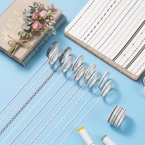 30 Rolls Pastel Floral Washi Tape Set (30 Count)
