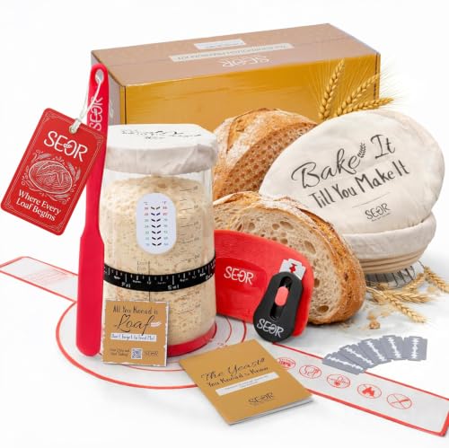 Premium Sourdough Starter Kit 42oz Glass Jar