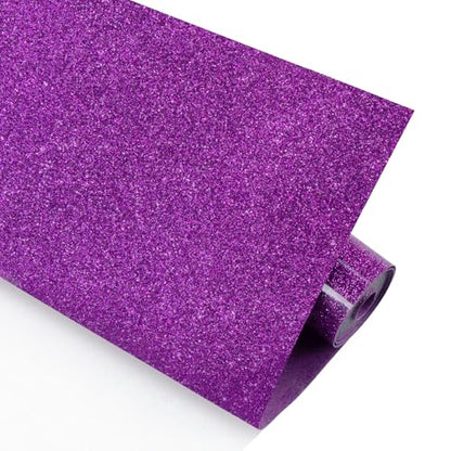 Glitter HTV 12" x 10ft Purple Glitter HTV Heat Transfer Vinyl