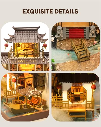 DIY Miniature House Kit Dollhouse Kit for Adults Chinese Wonderland