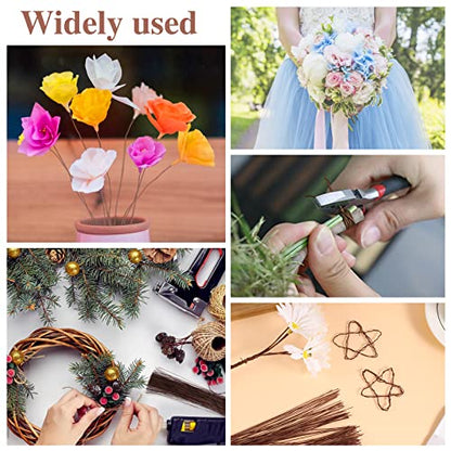 200 Pcs Brown Floral Wire (233.34 Foot)