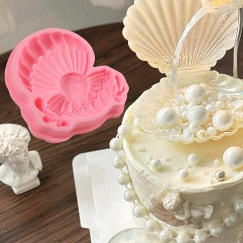 1 Pcs Pearl Shell Cake Decoration Silicone Mold