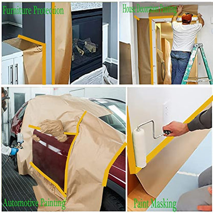 Paint Masking Paper with Adhesive (3 Count)