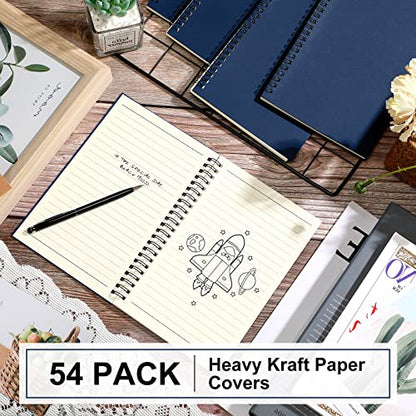54 Pcs Spiral Notebooks