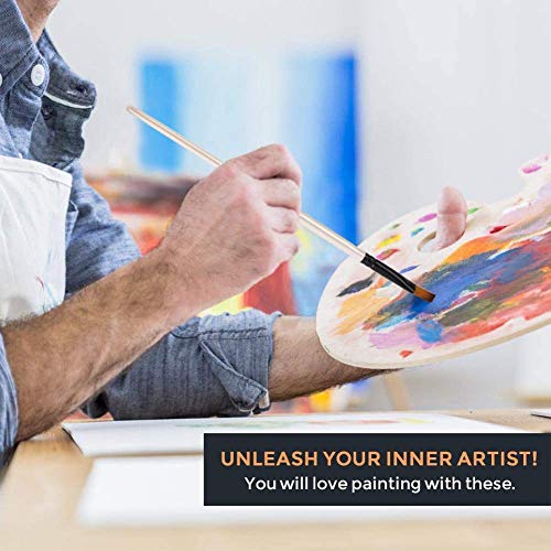 Angular Paint Brushes Set