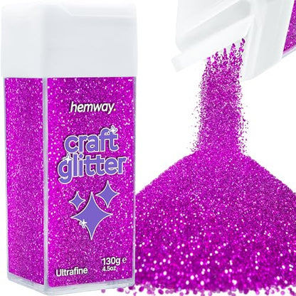 Craft Glitter Shaker Fuchsia Pink 110g Ultrafine (4.5 Ounce)
