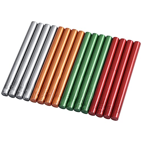 16Pcs Christmas Sealing Wax Sticks for Wax Seal Stamp (16 Count)
