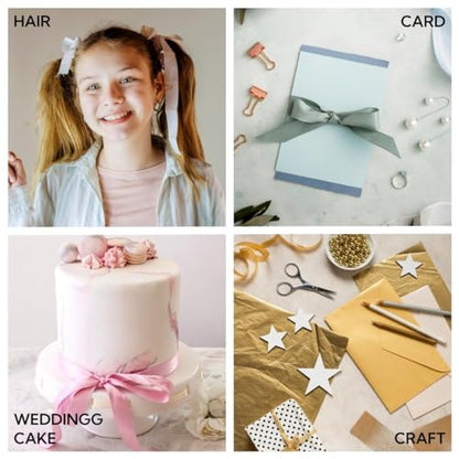 1 Inch 100 Yards Satin Ribbon Dusty Pink (300 Foot)