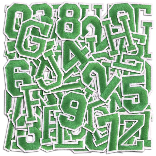Letter and Number Iron On Patches (72 Count)