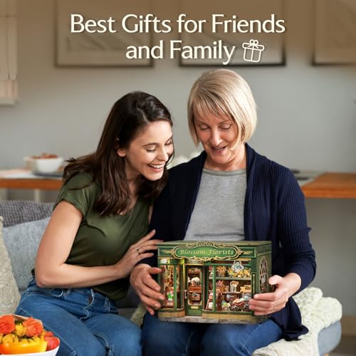 Book Nook Kit DIY Miniature Flower House Dollhouse for Adults