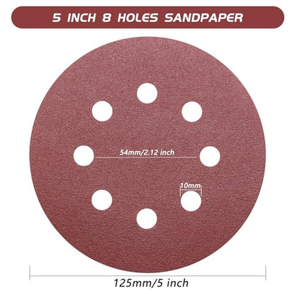 5 Inch 150 Grit Sanding Discs (50 Count)