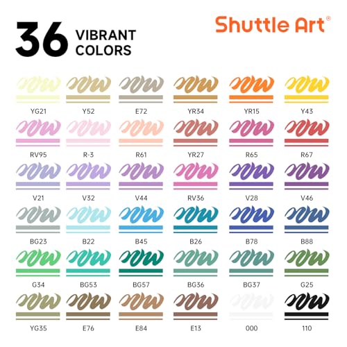 Automatic Ink Control Acrylic Paint Markers (36 Count)