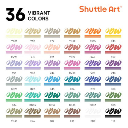 Automatic Ink Control Acrylic Paint Markers (36 Count)
