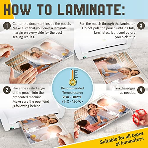 Thermal Laminating Pouches Glossy (30 Count)