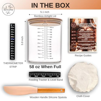 58oz Sourdough Starter Jar Kit